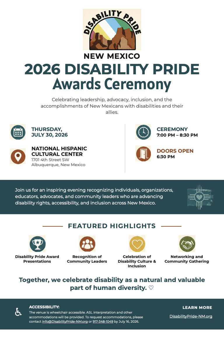 Disability Pride Awards Ceremony